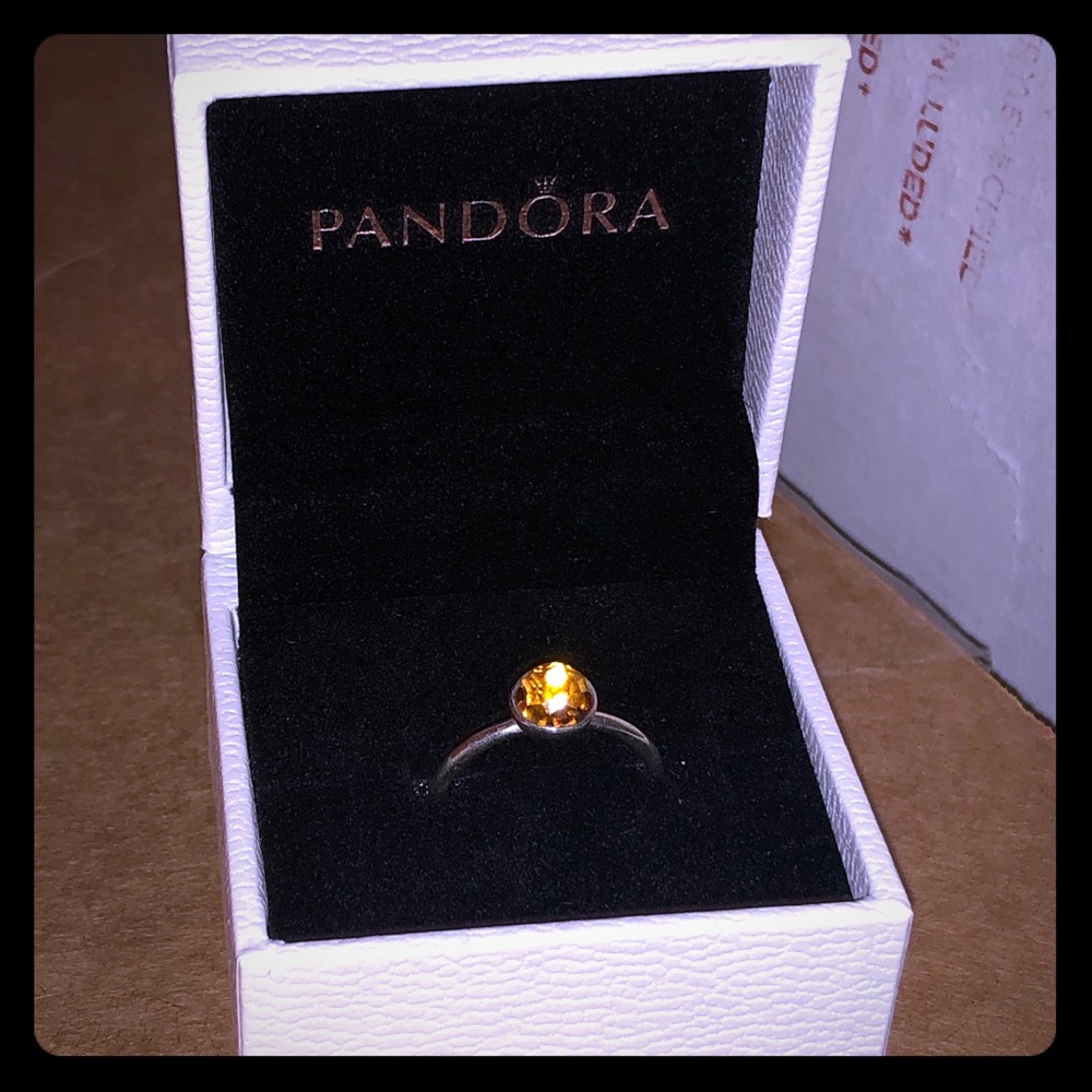 Authentic Pandora November Birthstone Ring🧡